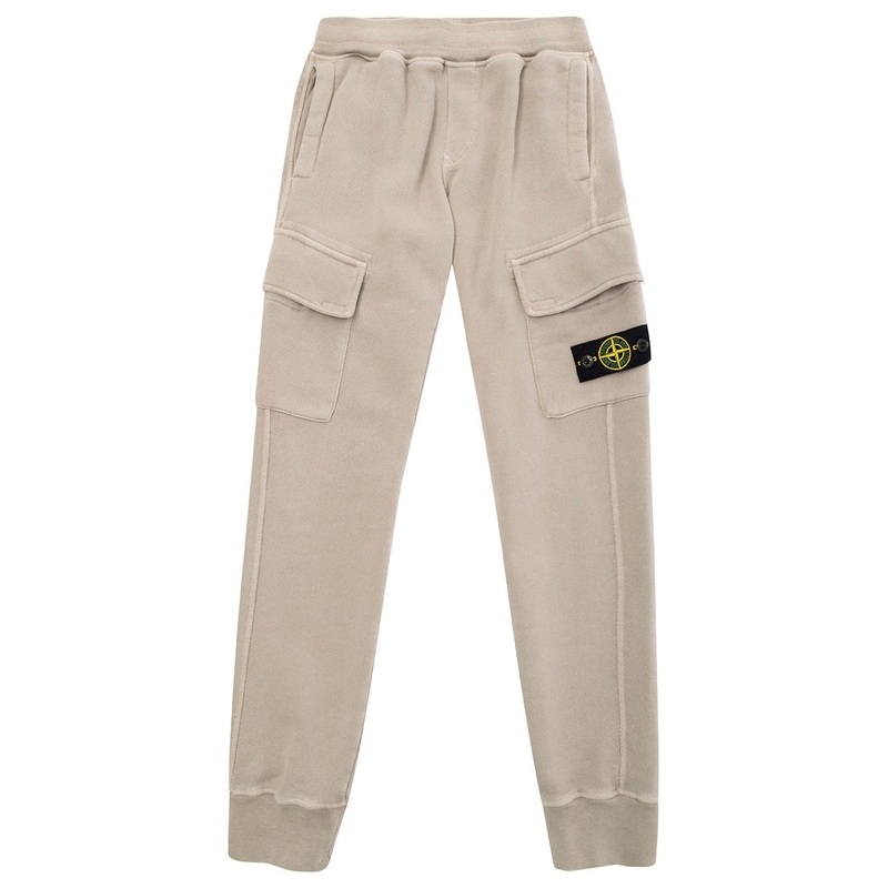Gray Pants with Removable Compass Logo on the Leg in Cotton Boy