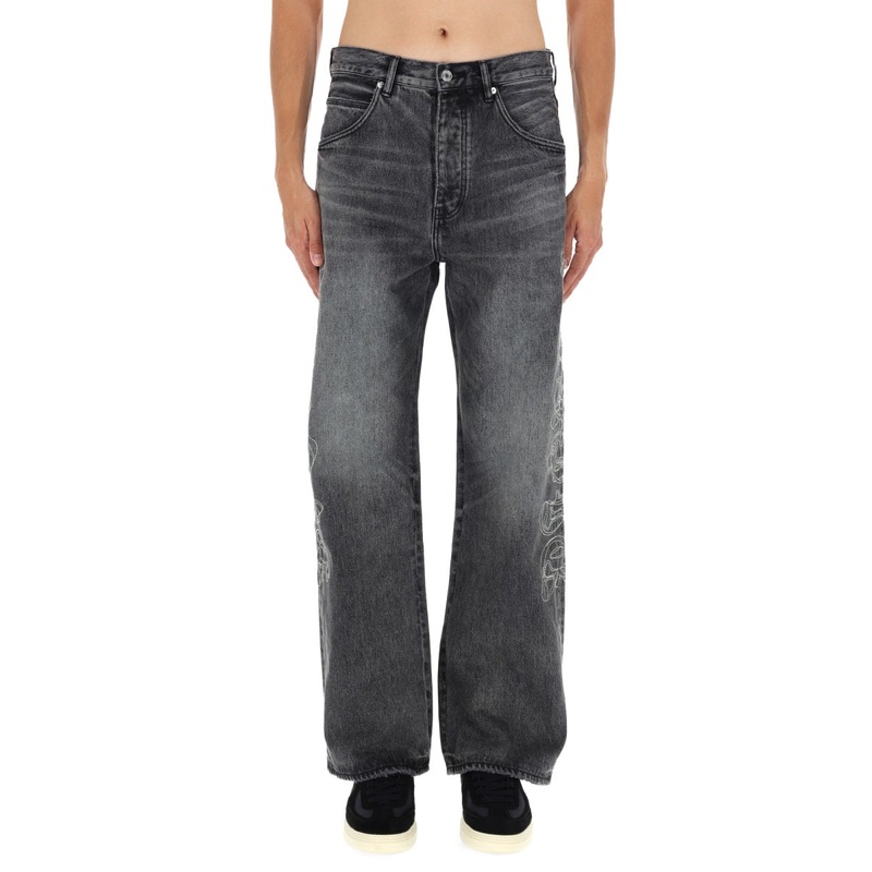 PANTS TRACED GOTHIC WORDMARK|BLACK|33|36|32|34|30|31