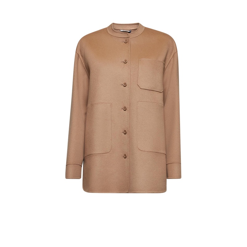 Camel wool COSTANZA shirt jacket