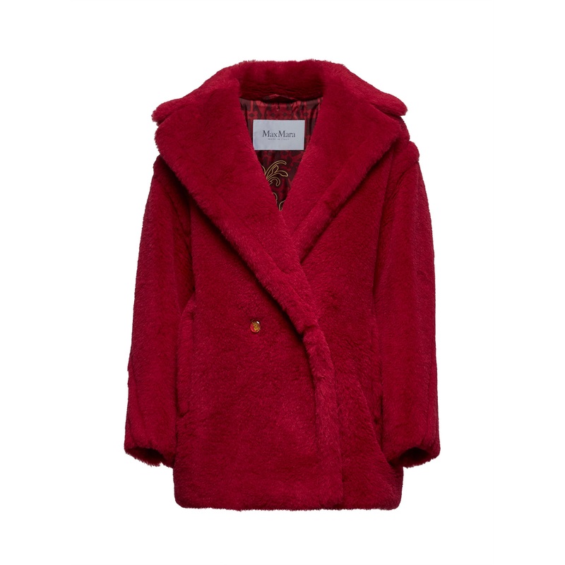 Red short Teddy Bear Icon Coat