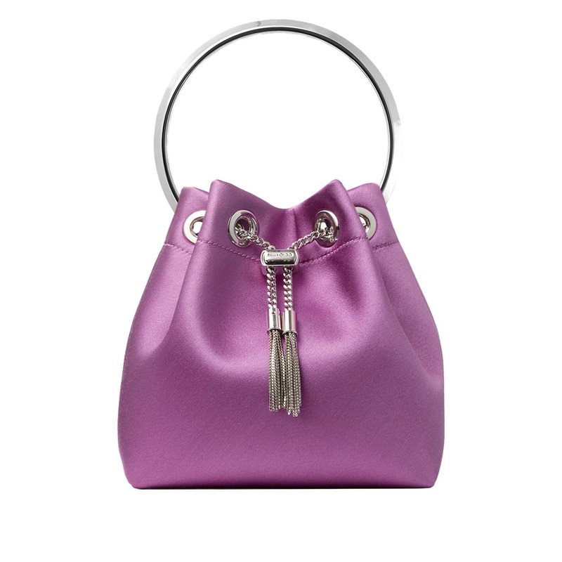 BON BON LEATHER BUCKET BAG|PURPLE|UNI
