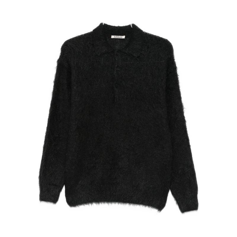 WOOL POLO SHIRT|BLACK|3|4|5