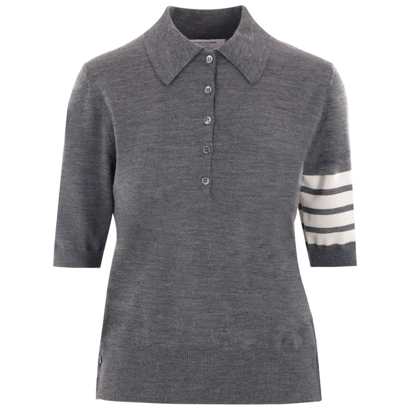 WOOL POLO SHIRT|GREY|42|44|38|40