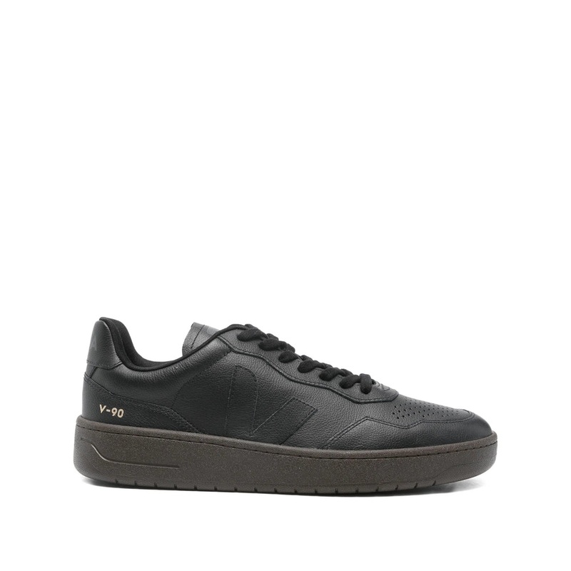 Black Leather Sneaker|Black|44|43|42|46