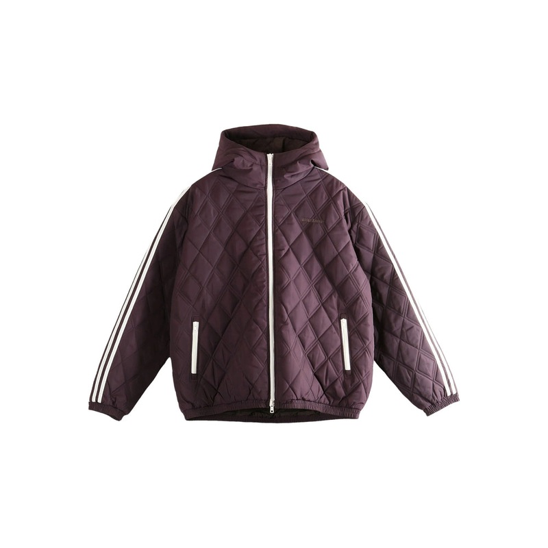 Hooded Quilted Outerwear with Logo