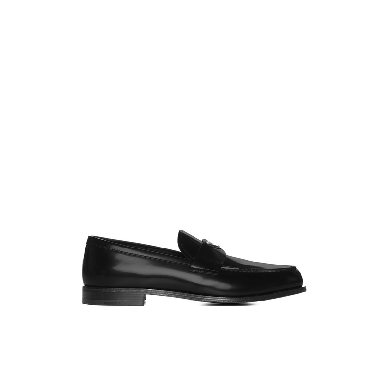 Logo-plaque leather loafers|5|7|7.5|8.5|9|9.5|10