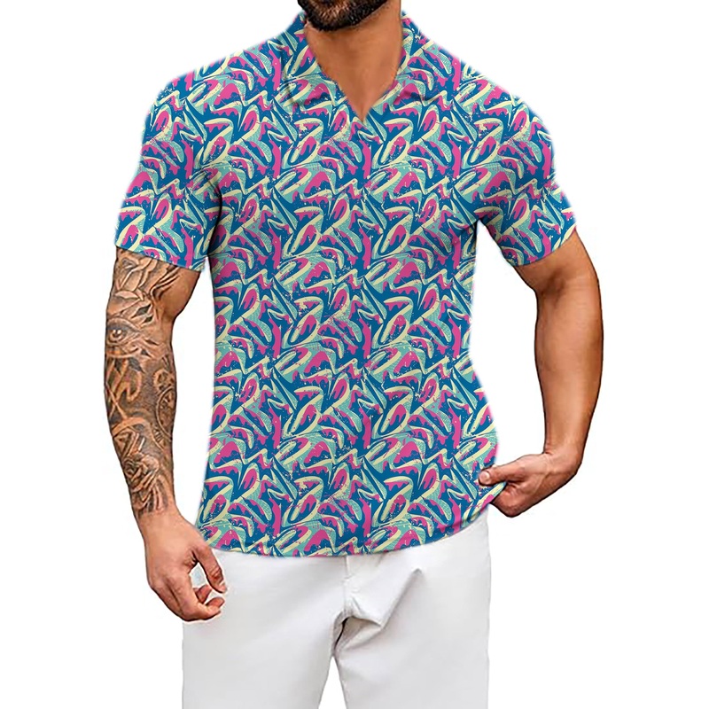 Men’s Brilliant Life V Neck Golf Polo Shirts