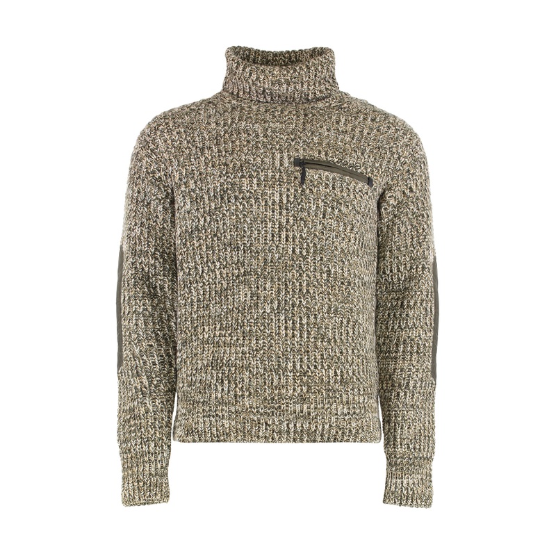 Wool Turtleneck Sweater|Green|S