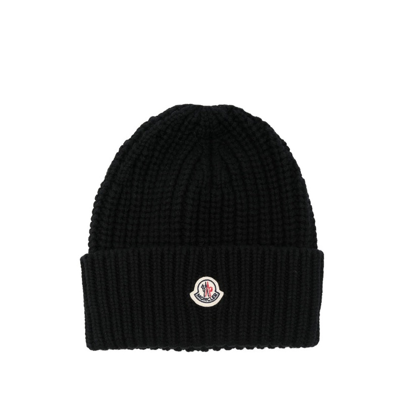Ribbed Wool-Cashmere Beanie|Black|One Size