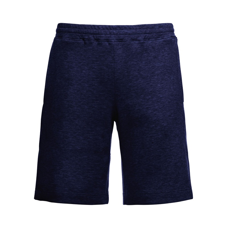 Blue Cotton Bermuda Shorts  with Drawstring