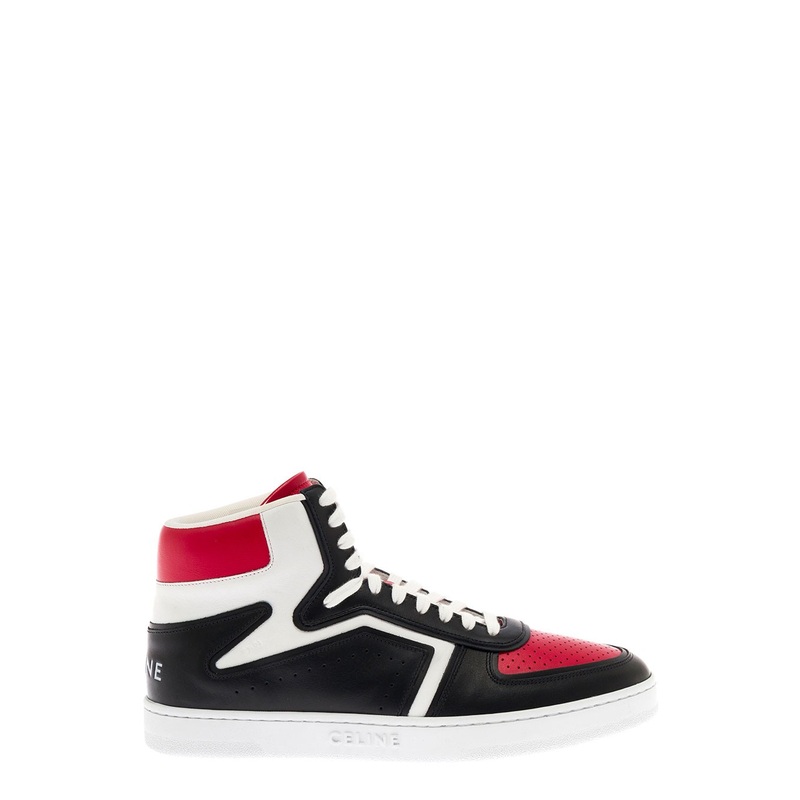 Cline Man’s Ct 01 Trainer Multicolor Leather Sneakers