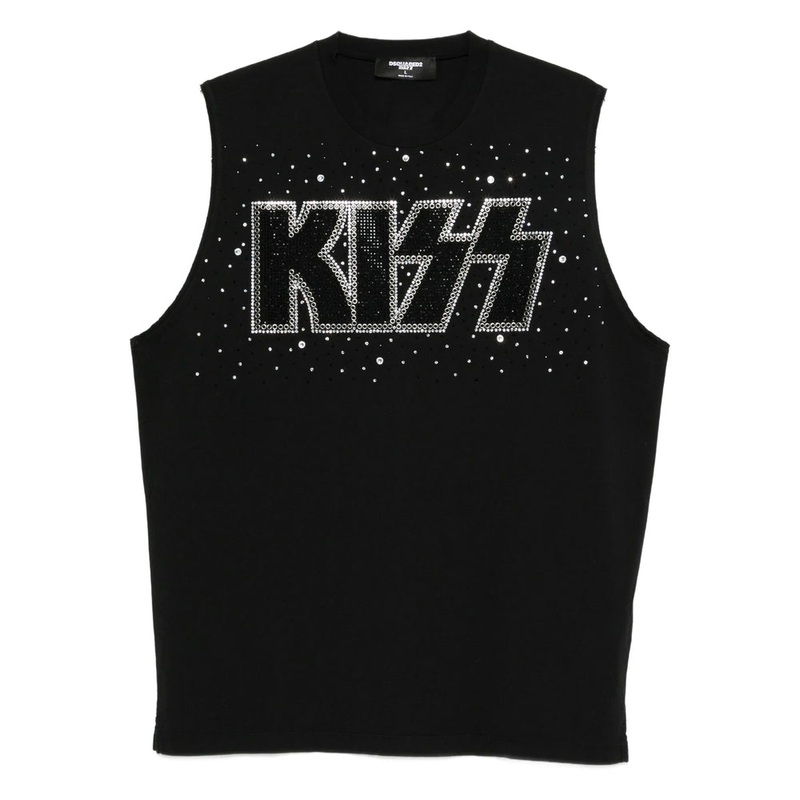 Dsquared2 Black Sleeveless T-Shirt