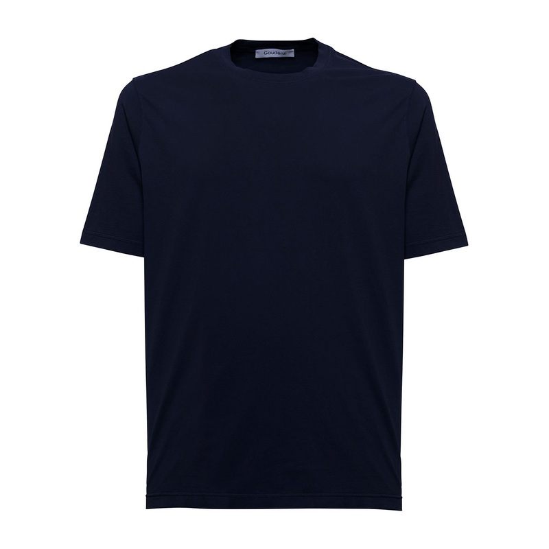 Gaudenzi Man’s Blue Cotton Crew neck T-Shirt