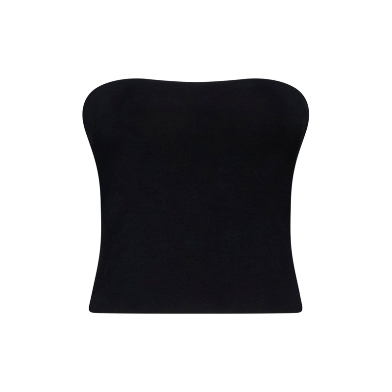 Corset-Style Ribbed Jersey Tank Top