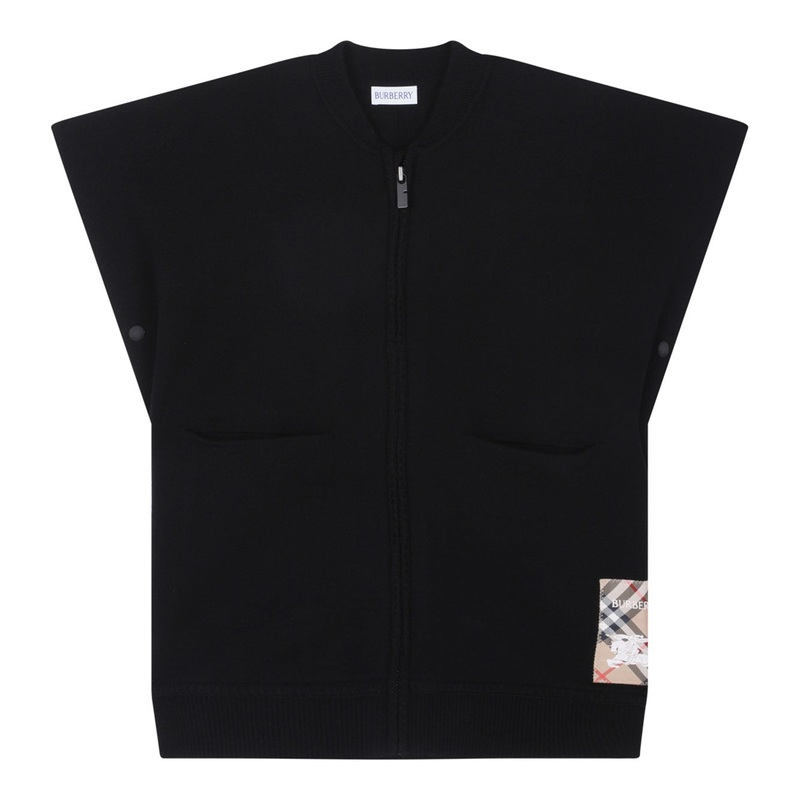 BLACK WOOL-BLEND JACKET|BLACK|M|L