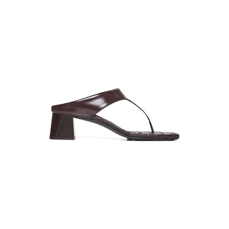 Burgundy Marella thong sandals
