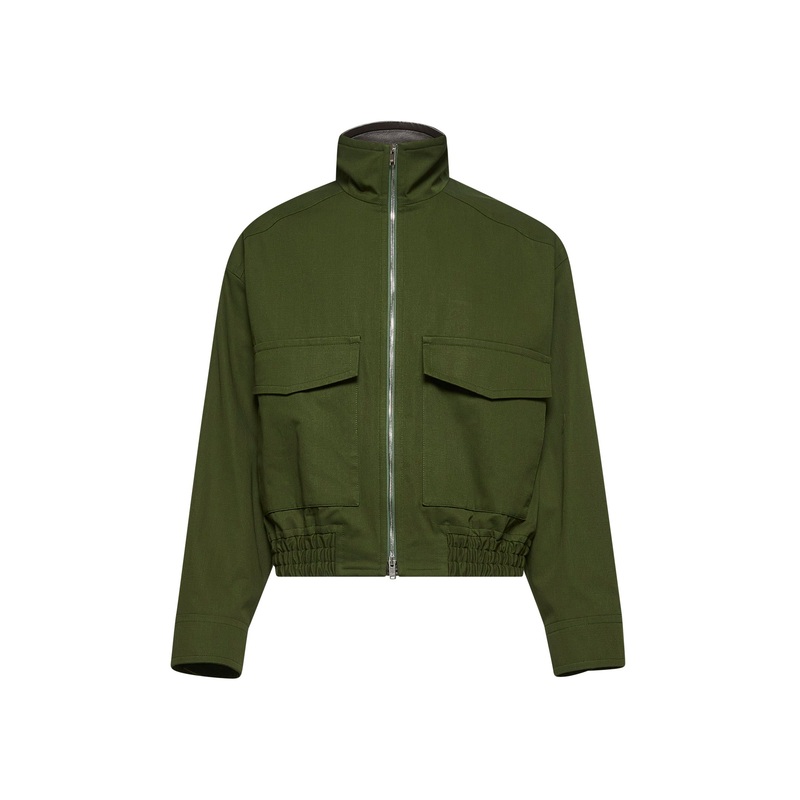 Green cotton twill jacket|48|50|52