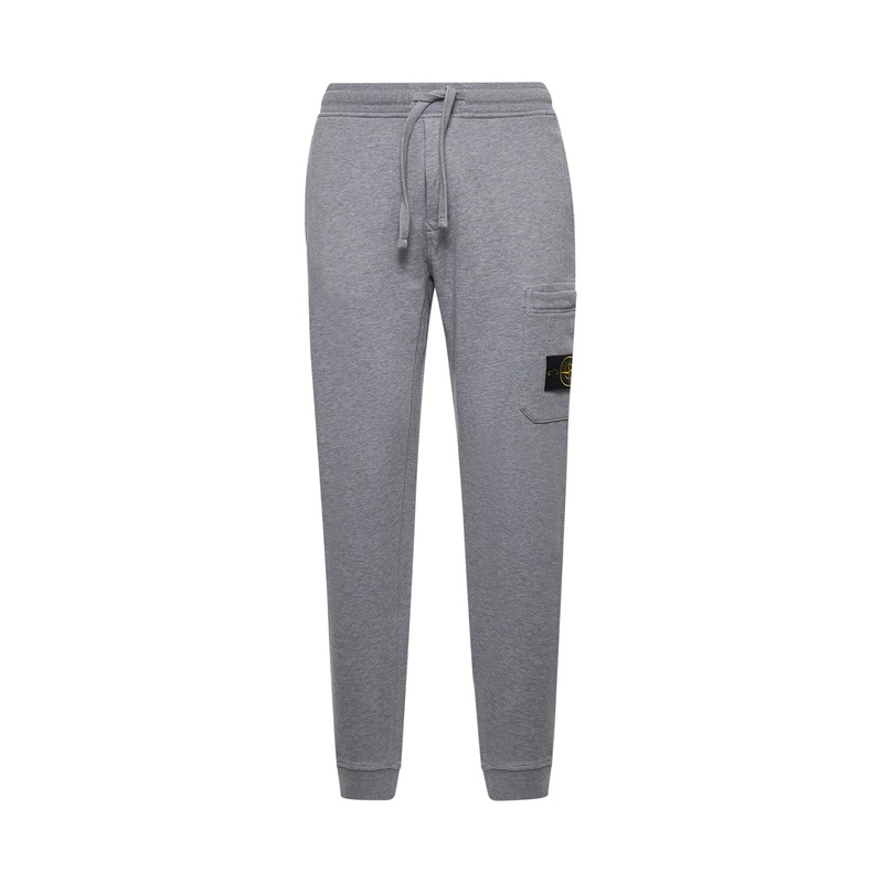 Grey organic cotton fleece joggers