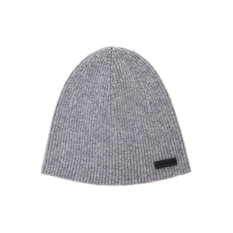 Grye Beanie with Logo Patch in Cashmere Man