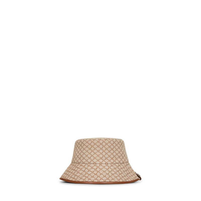Beige cotton LORETTA bucket hat