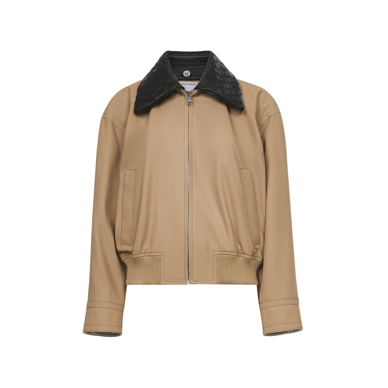 Beige cotton twill blouson|38|40|42