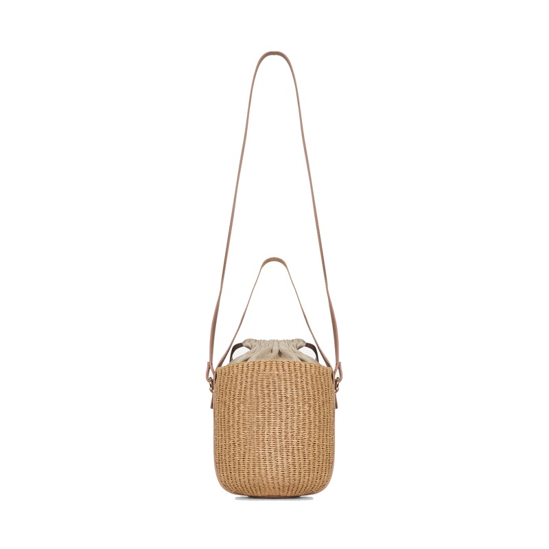 Beige Woody small basket bag|PZ