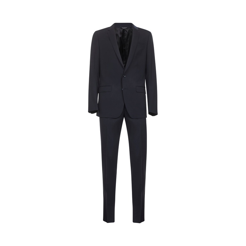 Blue stretch wool Martini two-piece suit
