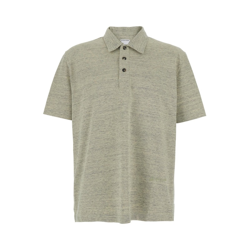 Green Polo Shirt with Embroidered Logo in Cotton Piquet Woman