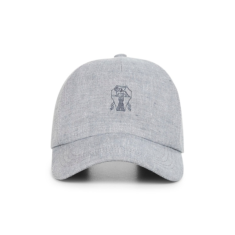 Grey Sparkling Canvas Baseball cap