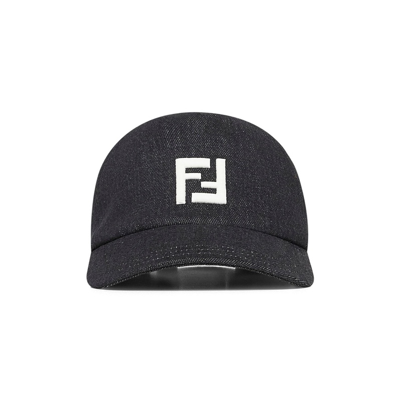 Black denim baseball cap|PZ