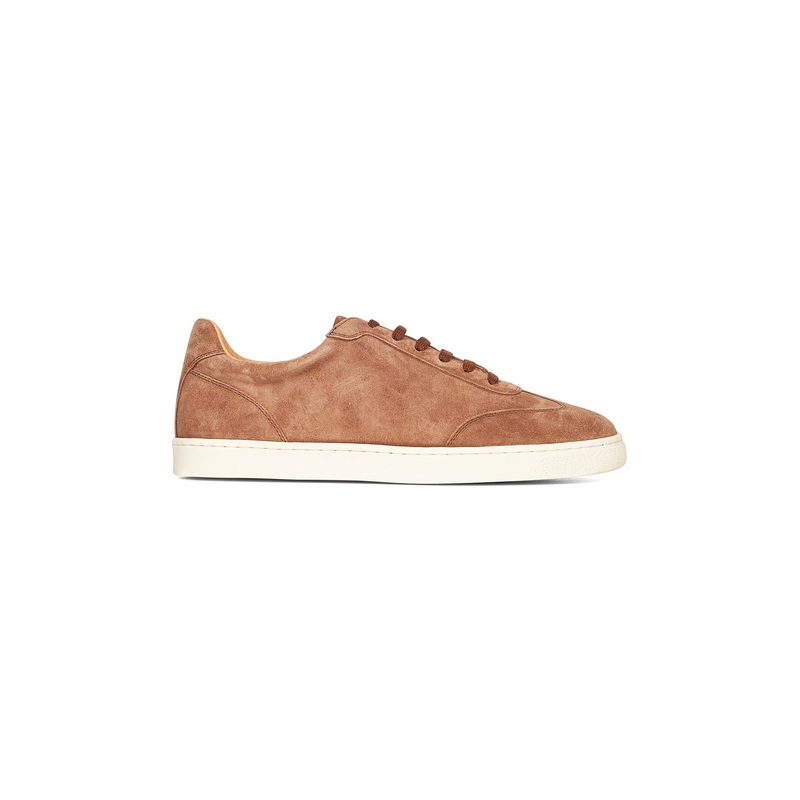 Brown washed suede sneakers|40|41|42|43|44|45