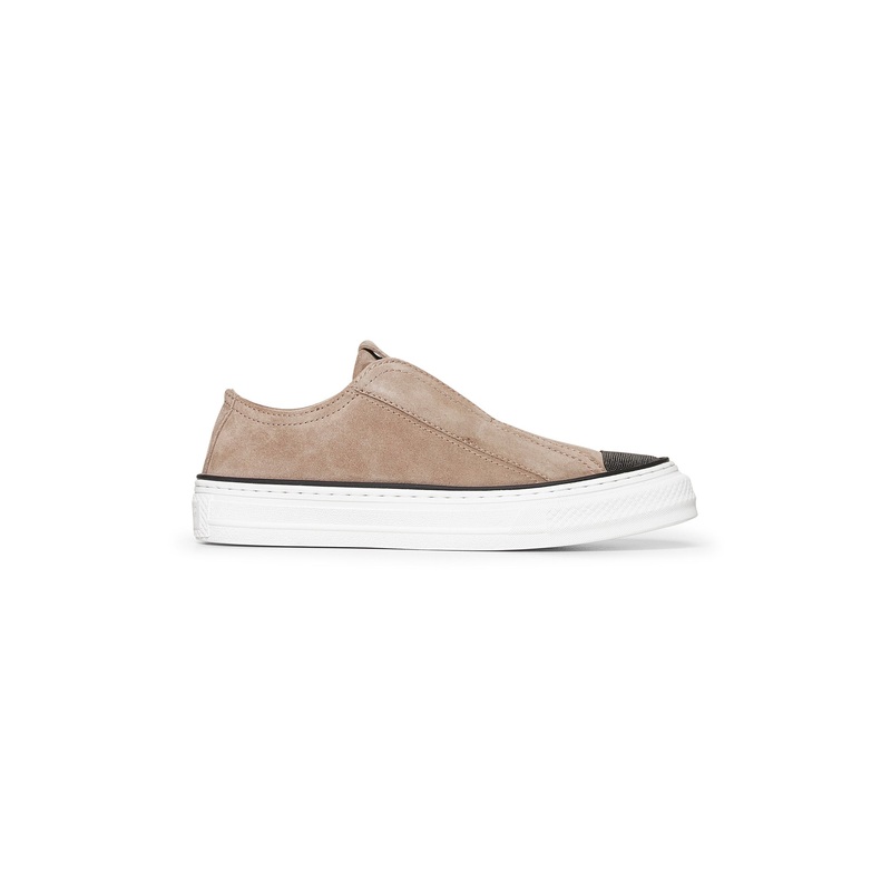 Dove grey suede Precious Toe sneakers