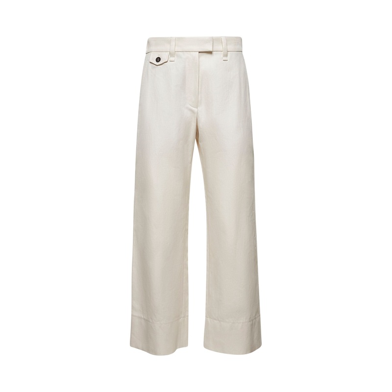 Ivory cover Chino Crop trousers