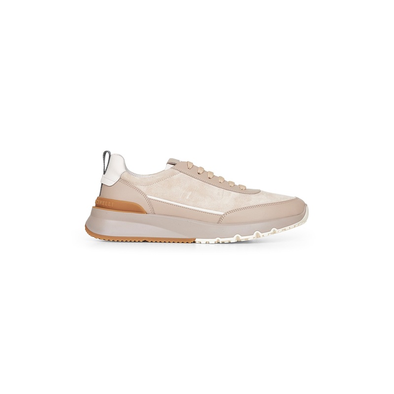 Beige washed suede Runners|40|41|42|43|44|45