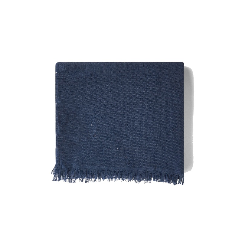 Blue Diamante cashmere and silk scarf