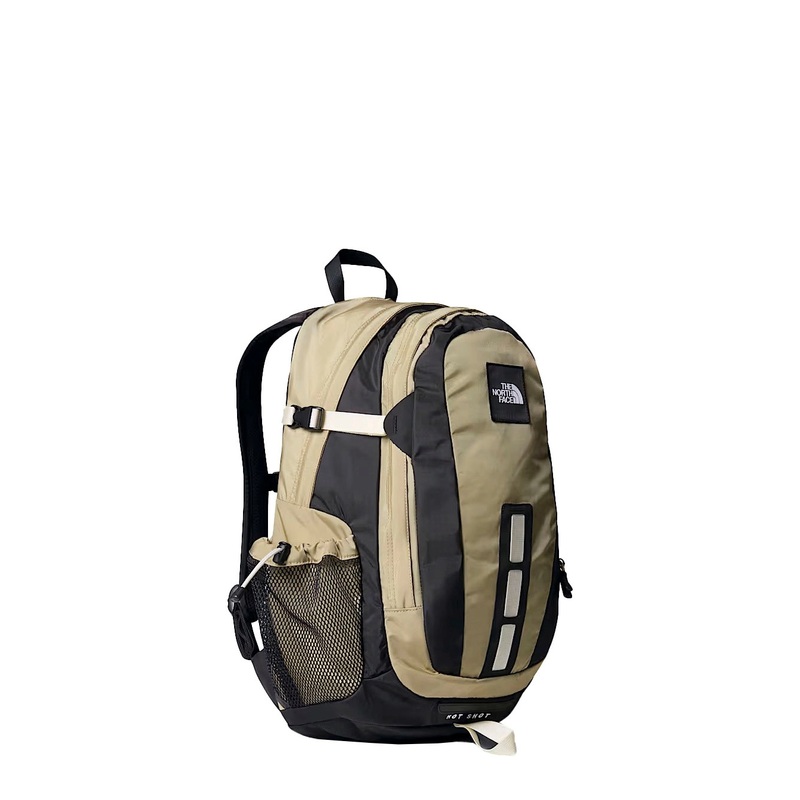 ‘Hot Shot’ Grey Backpack with Adjustable Shoulder Straps and Logo Patch on the Front in Tech Fabric Man