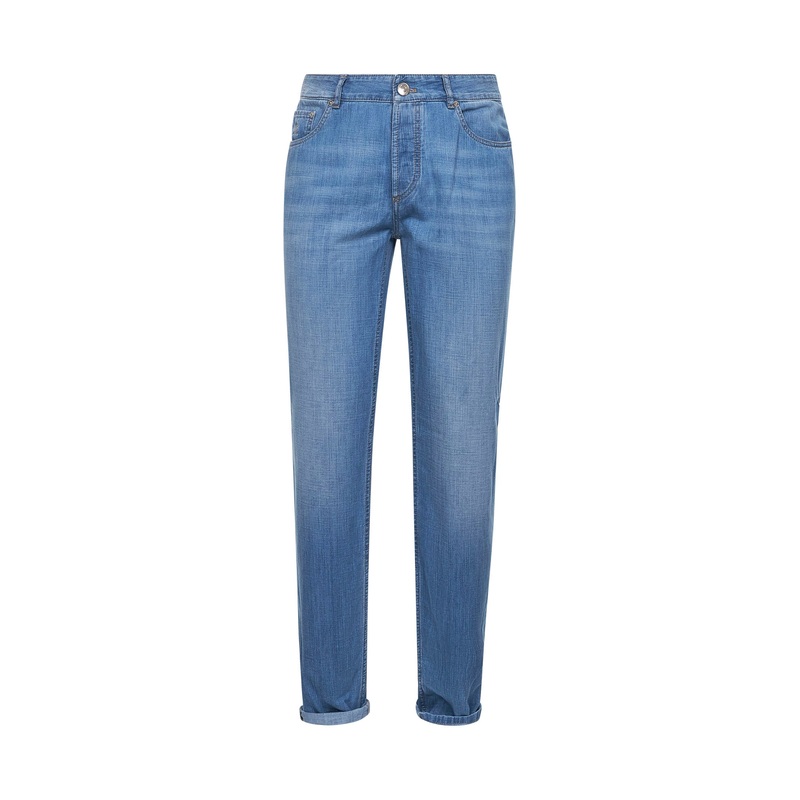 Light blue denim leisure fit jeans