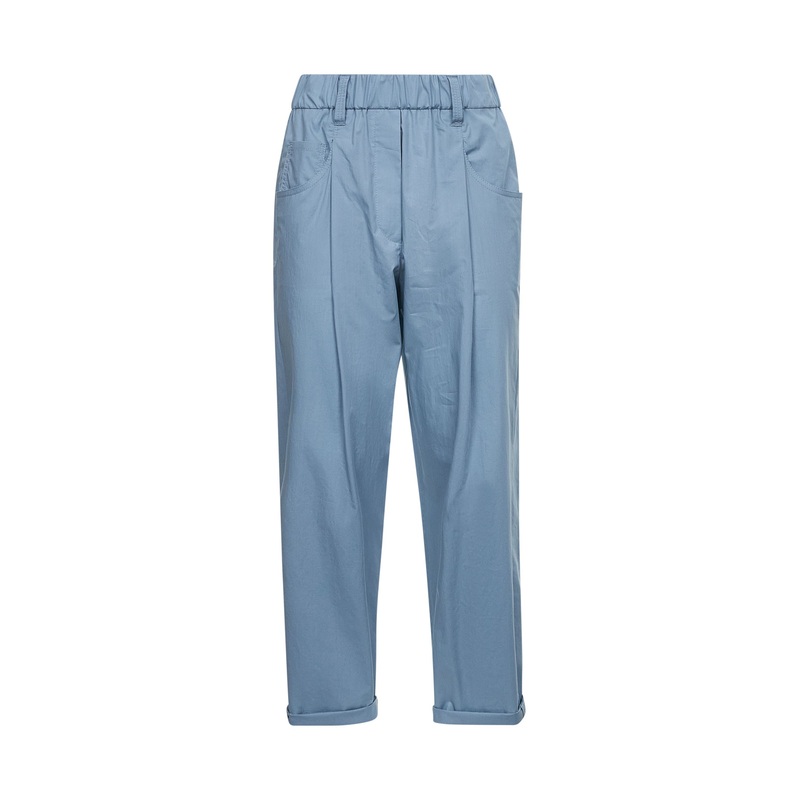 Light blue poplin Track trousers