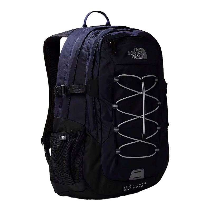 ‘Borealis Classic’ Blue Backpack With Contrasting Logo Print in Tech Fabric Man