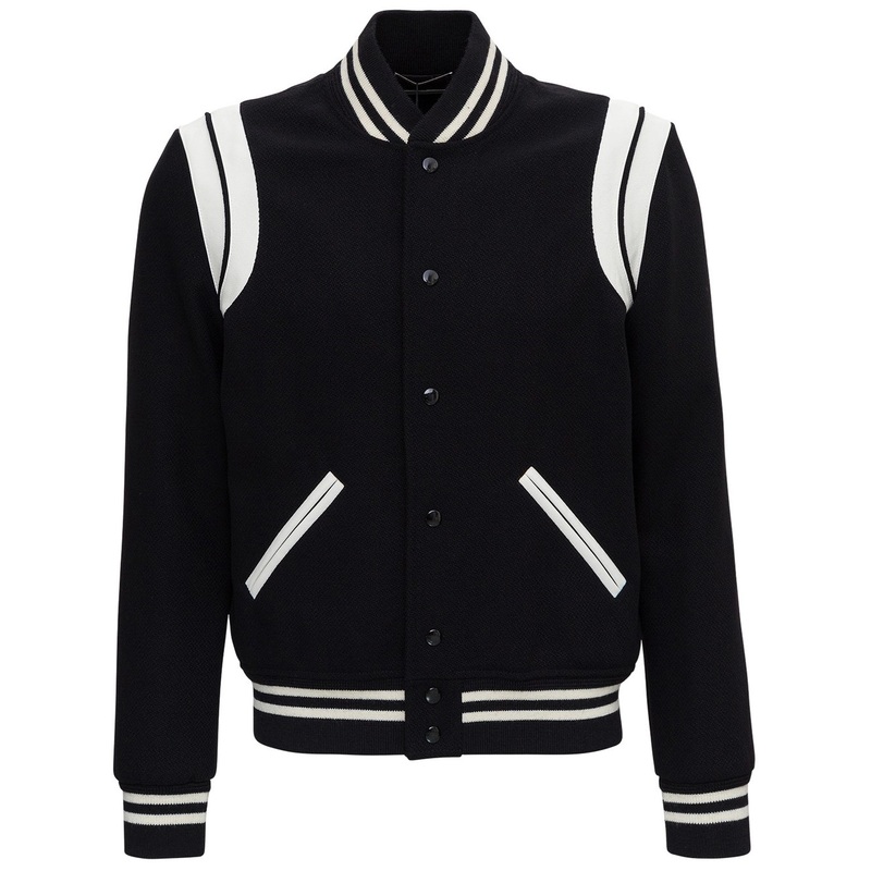 Saint Laurent Man’s Wool Teddy Bomber Jacket
