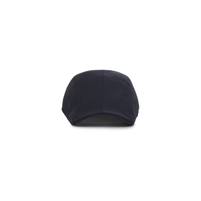 Blue virgin wool fresco flat cap