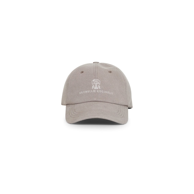 Grey denim logo Baseball cap|M|L