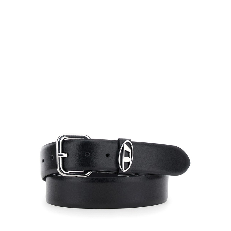 Black Belt with 1DR Buckle in Leather Man