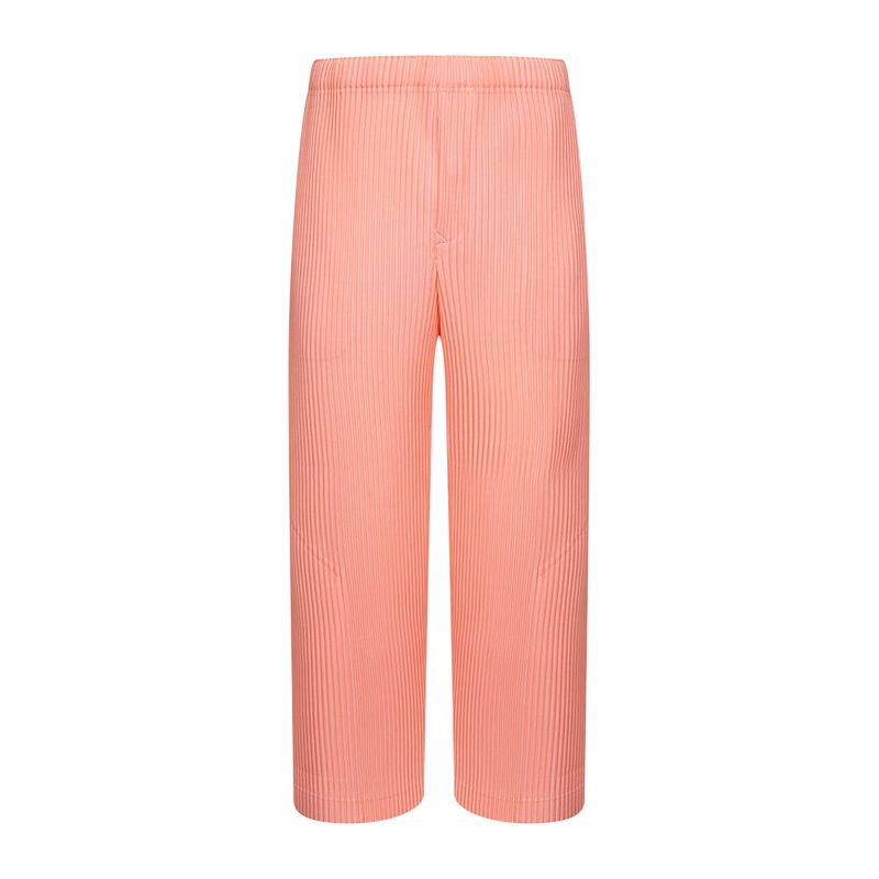 Pink pleated fabric MC APRIL trousers