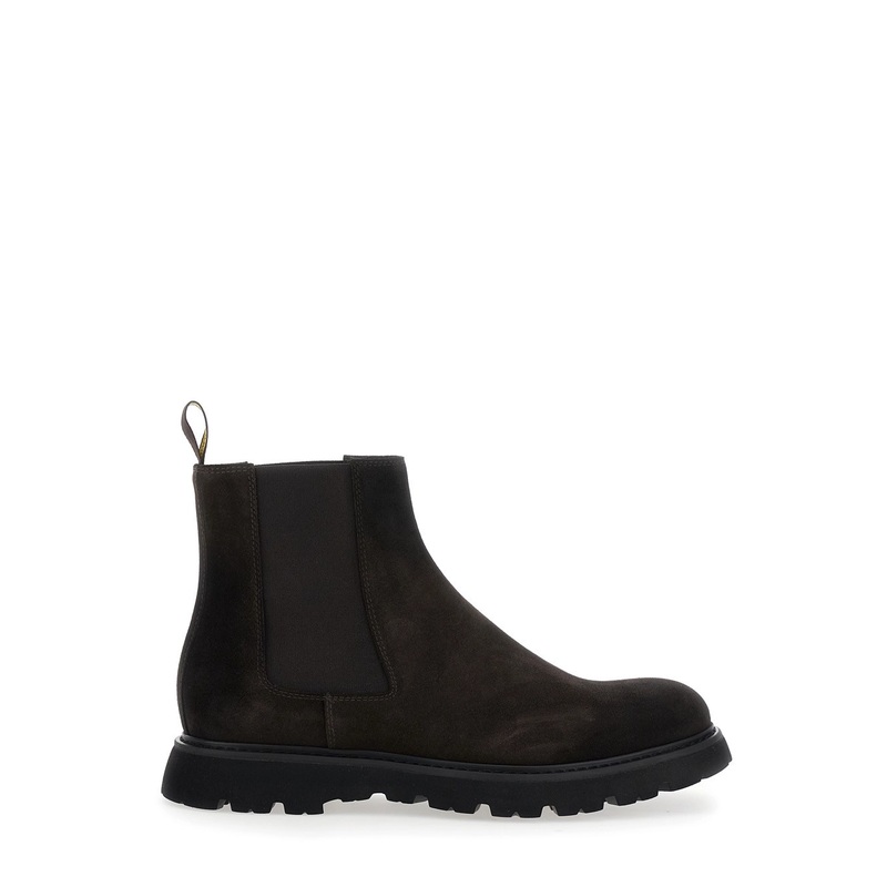 Brown Chelsea Boots in Suede Man