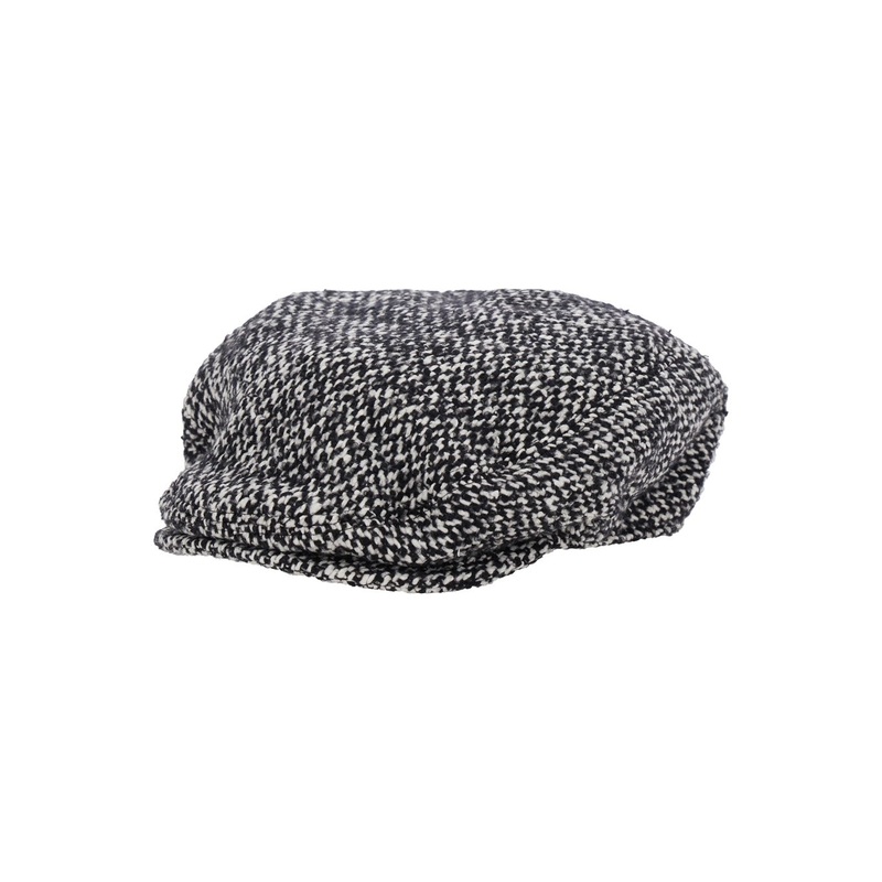 Grey Hat with Short Brim in Wool Blend Man