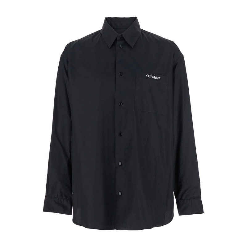 ‘Brush Arrow’ Black Shirt with Logo Lettering on the Front and Maxi Print on the Rear in Cotton Blend Woman