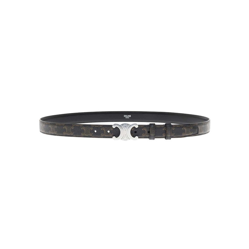 Medium Triomphe Leather Belt Cline Man