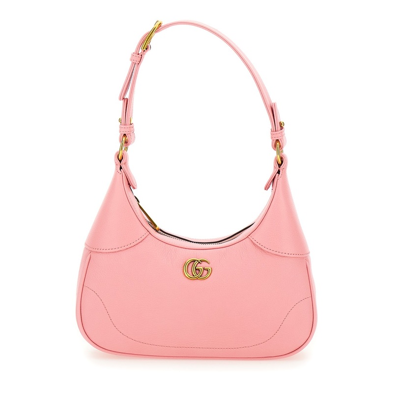 ‘Aphrodite Small’ Pink Shoulder Bag in Leather Woman