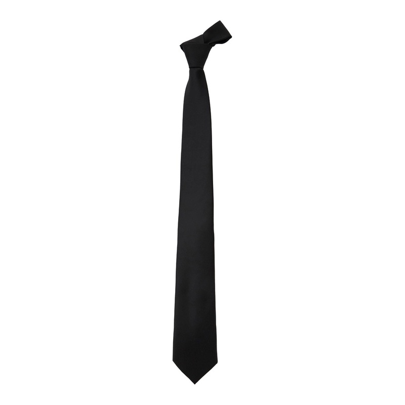 Black Classic Tie in Fabric Man